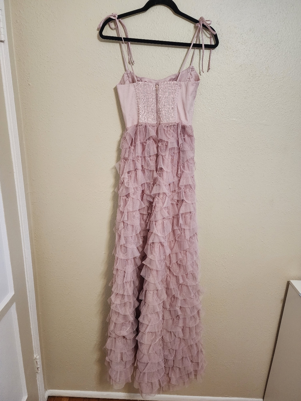 Show Me Your MuMu Francesca Maxi Ballet Slipper Ruffle Tulle Dress S Party Prom - Picture 8 of 10